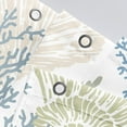 thumbnail image 4 of Extra Long Nautical Coastal Shower Curtain Starfish Seashell Coral Beach Themed Bath Curtain Waterproof Fabric Ocean Shower Curtains for Bathroom with 12 Hooks, 72x84, Blue, 4 of 6