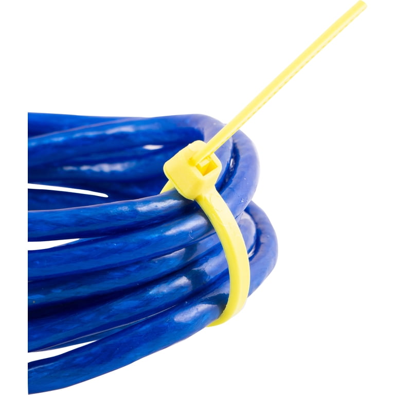 Hyper Tough 4in. Assorted Color Zip Ties 100 Pack, 18lb. Tensile