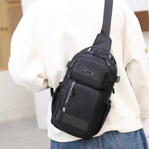 MMJ Travel Backpack Crossbody Bag for Men Chest Shoulder Bag Small Casual Sports Outdoor Lightweight