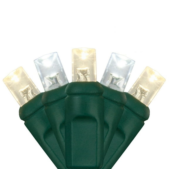 50 Cool White/Warm White (Champagne) LED Christmas Lights, 25FT Mini String Lights for Indoor Outdoor Holiday Décor, UL Certified Green Wire Christmas Lights