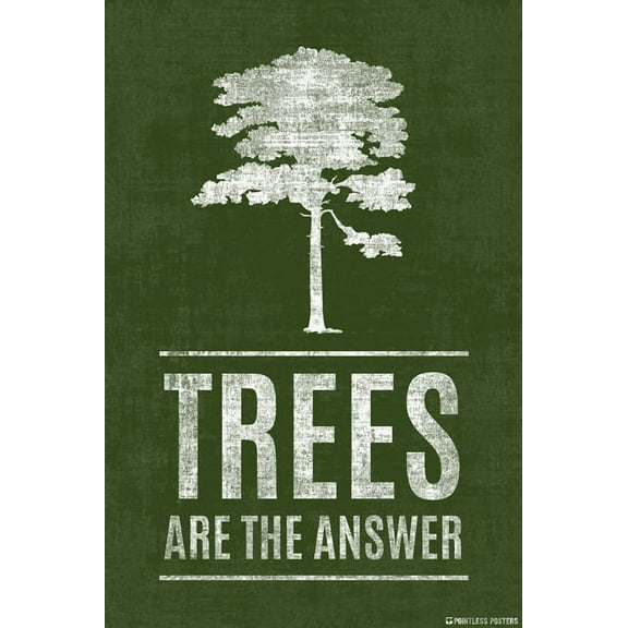 Trees Are The Answer Poster Print