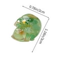 thumbnail image 3 of Halloween Decorations 1 Inch Resin Skull Ornaments for Party Decor Spooky Centerpiece DIY Crafts Spooky House Accessories, 3 of 6
