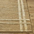 thumbnail image 2 of BoutiqueRugs Kazu Bohemian, Transitional Area Rug - Straw, Dark Brown, Dark Beige - 18" x 18" Sample, 2 of 8