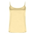 thumbnail image 4 of XIYON Womens Tank Tops 2026 Satin Camisole Top For Elegant V Neck Sleeveless Basic Tank Blouse Versatile Layering Staple Trendy Going Out Tops Classic, 4 of 8