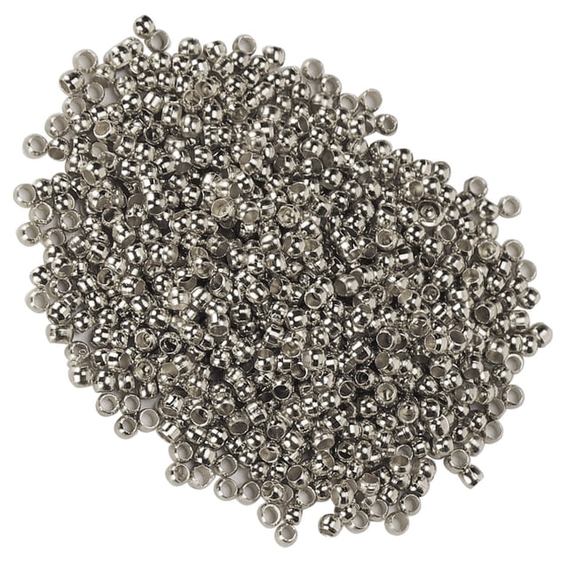 YLSHRF 500Pcs Perles de Sertissage, Perles Entretoise Ronde Durable pour Collier Bracelet DIY