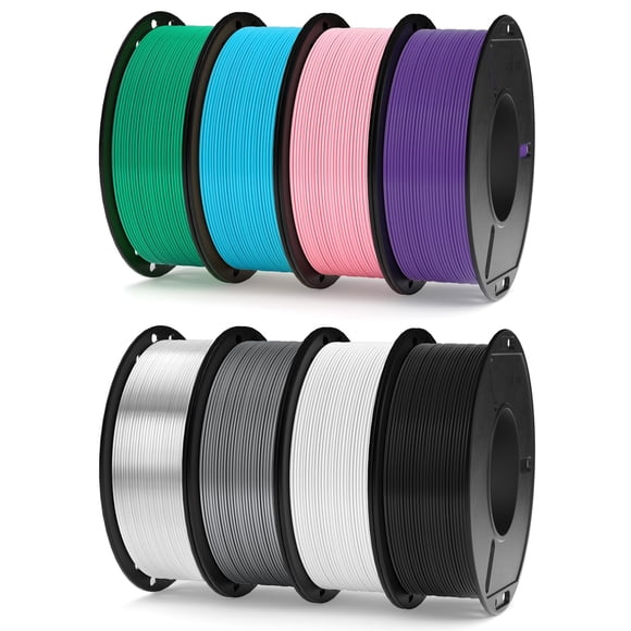 Filamento para impresora 3D ELEGOO, 1.75 mm, PLA, 250 g, paquete de 8 colores