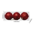 thumbnail image 3 of Deeceymbur Christmas Balls Gift Set 3 Pieces White Black Red Christmas Trees Hanging Ornament Holiday Decor for Party and Home, 3 of 6