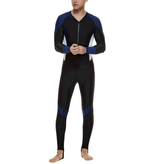 Lolmot Men's Stretch Full Body Wetsuit Surf Swimsuit Jumpsuit Diving Steamer Swimwear for Diving Surfing Snorkeling Kayaking Water Sports