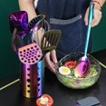 thumbnail image 3 of ReaNea Rainbow Cooking Spoon, Stainless Steel Kitchen Solid Basting Serving Spoon for Cooking, 3 of 8