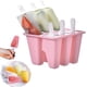 thumbnail image 1 of Moldes de paletas reutilizables de 6 orificios, con mango de silicona Moldes para helados Máquina para hacer paletas de hielo de fácil liberación Ormromra WMSS-307-3, 1 of 5