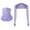 Purple, variant on Women Sun Protection Sleeves One Piece Fingerless Arm Cover UPF 50 Ice Silk Neck Gaiter Scarf for Cycling Driving Outdoor Summer