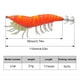 thumbnail image 4 of Señuelo Luminoso Pesca Mar Camarón Patas Blandas Anzuelos Calamar Cebo () Naranja, 4 of 4