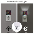 thumbnail image 3 of Naloa Mandala Colorful Night Lights Plug into Wall, Dusk to Dawn Sensor Warm White Led Night Light 0.5W, Nightlight suit for Adults, Bedroom, Bathroom, Hallway, Kitchen, 3 of 5