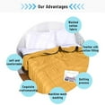 thumbnail image 6 of RBCKVXZ Summer Cooling Blanket, Breathable Lightweight Throw Blanket for Hot Sleepers, Bedding Clearance, 87"x79", Yellow, 6 of 8