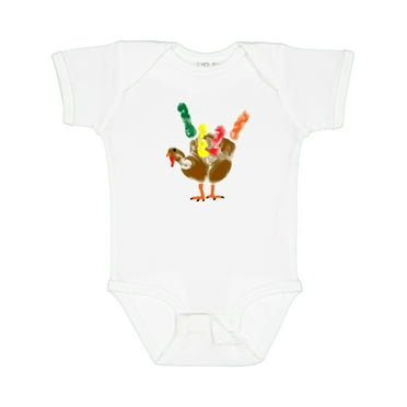 Inktastic I Love You Colorful Craft Hand Turkey Boys or Girls Baby Bodysuit