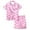 t-Pink1822495, variant on Child Girls Outfit Sets Cartoon Cherry Print Short Sleeve Lapel Shirts With Shorts Cute Heart Design Silk Like Sleep Kids Comfortable Two Piece Outfit Stylish Clothing Sets