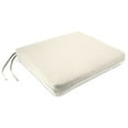 thumbnail image 5 of Jordan Manufacturing 17" x 19" Veranda Cream Solid Rectangular Outdoor Chair Pad Seat Cushion with Ties (2 Pack), 5 of 11