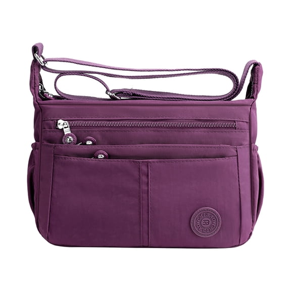 Jierger 2024 Nylon Cloth Bag One Shoulder Bag Lightweight tote Bag Large Capacity Bag Multi Pockets Large Capacity 𝑾𝒂𝒕𝒆𝒓𝒑𝒓𝒐𝒐𝒇 Casual Messenger Bag