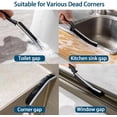 thumbnail image 4 of Cepillos de limpieza pequeños para inodoro, cepillo para fregar para azulejos de ducha, herramientas de limpieza de huecos delgados para uso doméstico, baño,, 4 of 5