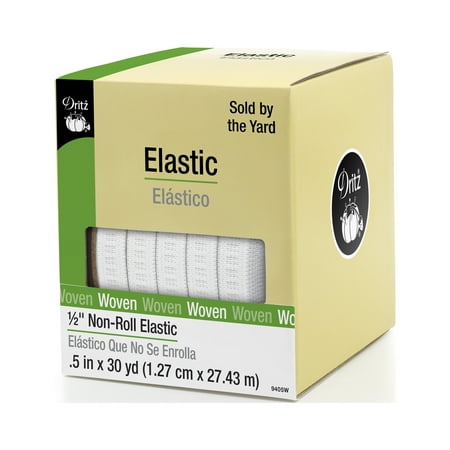 UPC: 0072879094053 | Dritz 1/2 Ribbed Non-Roll Elastic White 30 Yd.
