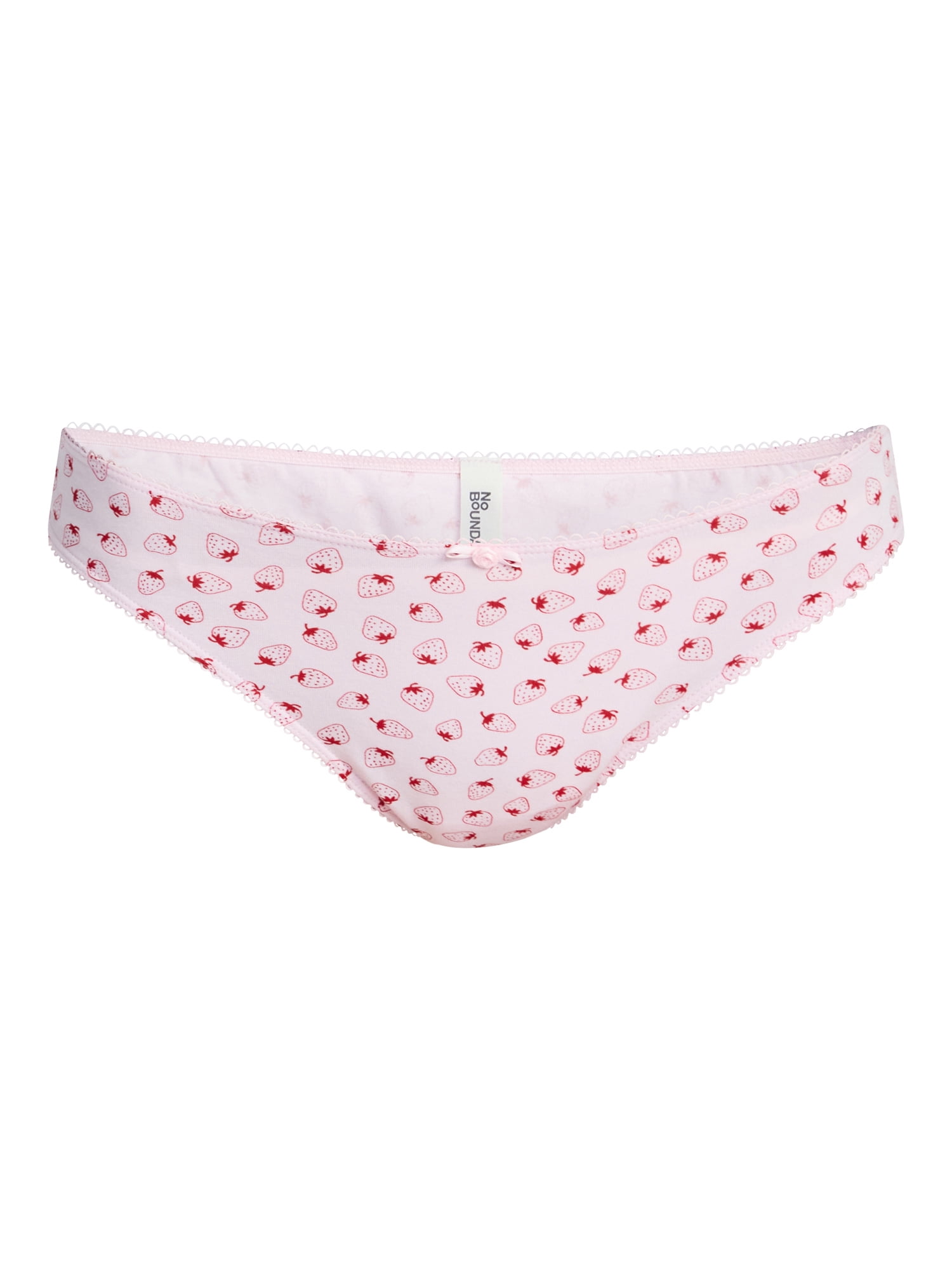 No Boundaries Cotton and Pointelle Thong Panties, 3-Pack, Women's XS-XXXL