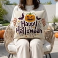 thumbnail image 5 of Halloween Throw Pillows, Couch Pillow for Halloween Party Decorations, Cute Ghost Decor Throw Pillow Covers 18x18 for Living Room, Fall Bedding Decor, 5 of 5