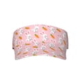 thumbnail image 2 of Kdxio Rabbit And Carrot Print Sun Visor Hat Golf Visor Adjustable Velcro Outdoor Sports Cap for Men Women, 2 of 7