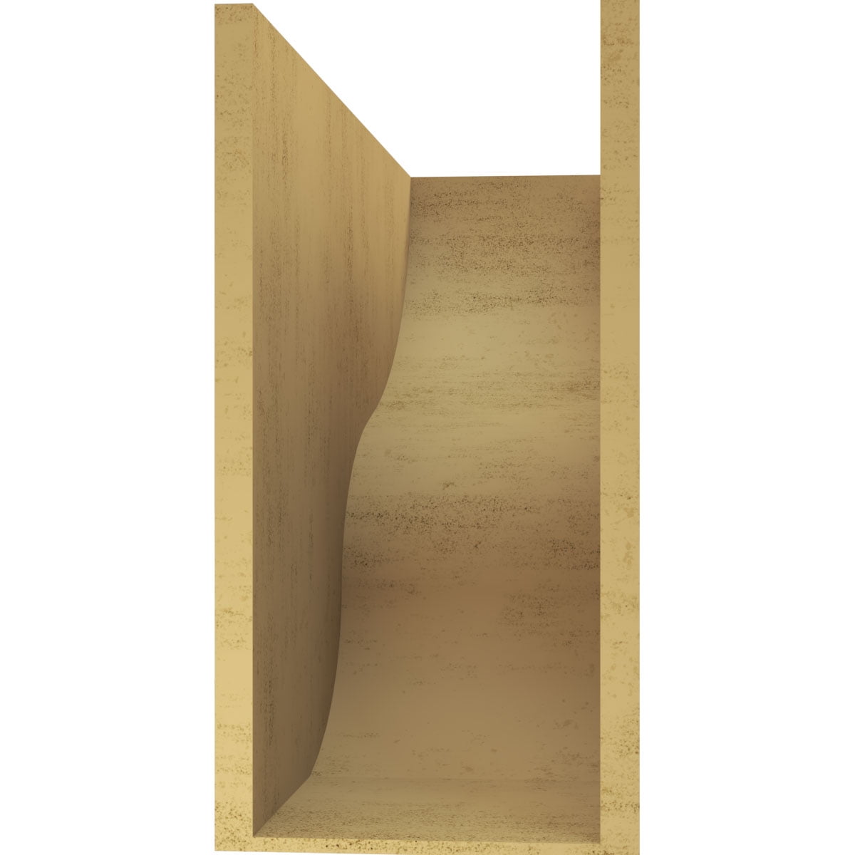 11"W x 33"D x 22"H Classic Greensboro Rough Cedar Woodgrain TimberThane Corbel, Primed Tan