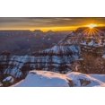 thumbnail image 2 of Jaynes Gallery 18x13 Gold Ornate Wood Framed with Double Matting Museum Art Print Titled - Arizona-Grand Canyon National Park Sunrise on Mather Point, 2 of 4
