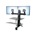 thumbnail image 1 of Ergotron Tall-User Kit for WorkFit Dual - Mounting kit (2 pivots, 2 riser brackets) - for 2 LCD displays - black - screen size: up to 24" - for WorkFit Dual Monitor Kit; WorkFit-A Dual with Worksurface+, with Suspended Keyboard, Dual, 1 of 7