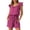 Red, variant on 2026 Summer Jumpsuits for Women Casual Ruffle Short Sleeves Square Neck Drawstring Elastic Waist Rompers Beach Lightweight Breathable Short Overalls with Pockets Green XL