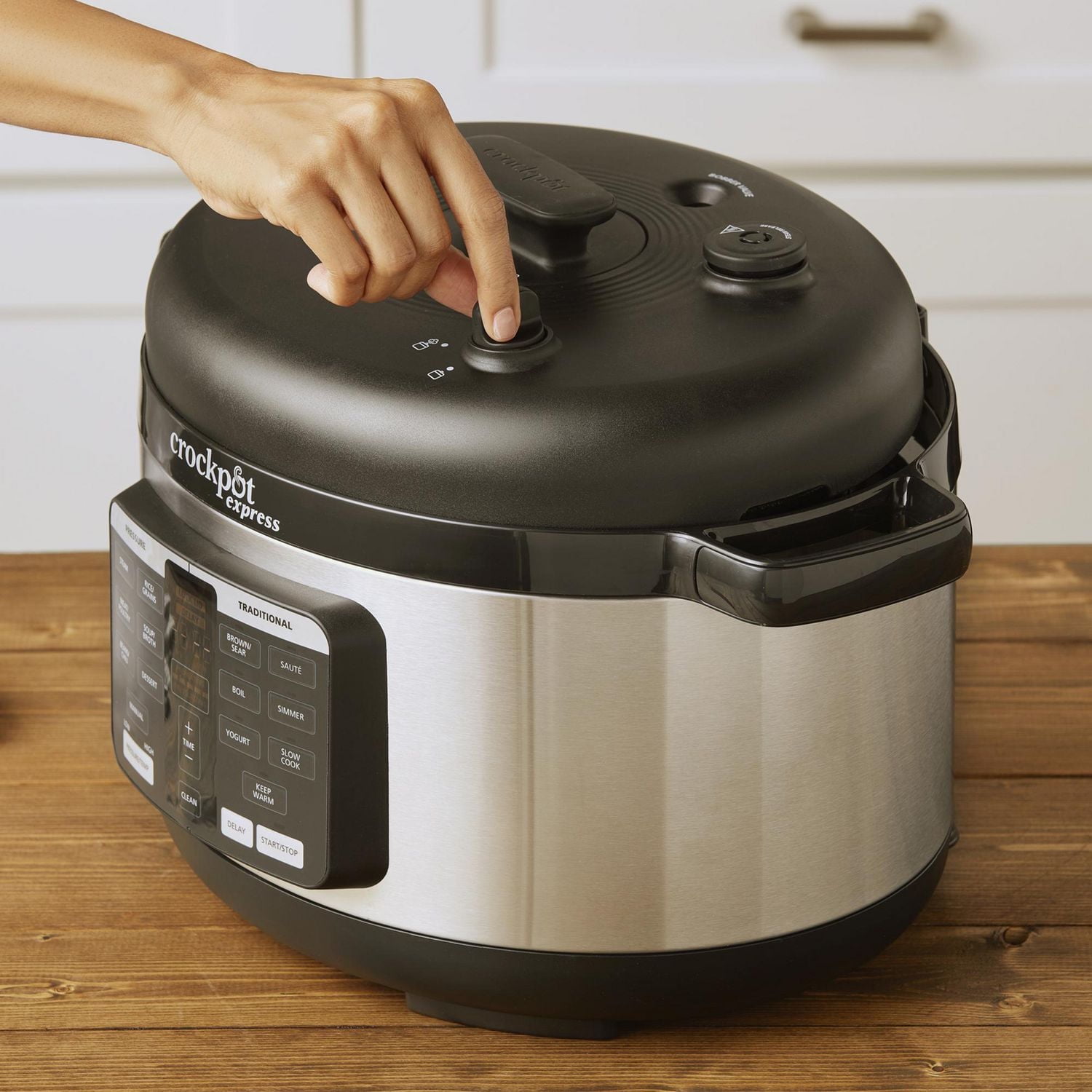 Crock-Pot Express 6-Quart Oval Max Pressure Cooker, Stainless Steel