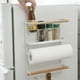 thumbnail image 3 of Soporte para nevera Yuarrent organizador de cocina estante de Almacenamiento multiusos colgante para toallas de papel Blanco, 3 of 6