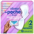 thumbnail image 2 of Always Pocket with FlexFoam Pads, Size 2, Heavy Flow, with Wings, Unscented, 2 of 18
