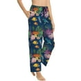thumbnail image 2 of Uemuo Undersea Animals Pattern Women's Wide Leg Palazzo Lounge Pants with Pockets Light Weight Loose Comfy Casual Pajama Pants-Large, 2 of 9