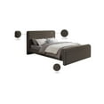 thumbnail image 2 of Meridian Furniture Stylus Brown Boucle Fabric Full Bed, 2 of 8
