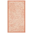thumbnail image 2 of Safavieh Courtyard Helen Floral Indoor/Outdoor Area Rug, Natural/Terracotta, 2' x 3'7", 2 of 8