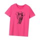 thumbnail image 1 of Camiseta de manga corta para mujer, camisetas básicas de verano a la moda, camisetas con cuello redondo para ir de compras, uso diario en la calle, viajes Rosa Rosa, 1 of 8