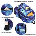thumbnail image 5 of Girls Backpack Aesthetic Backpack for Teen Girl Cute School Bag Bookbag Anime School Backpacks for Girls,Dark Blue, 5 of 6