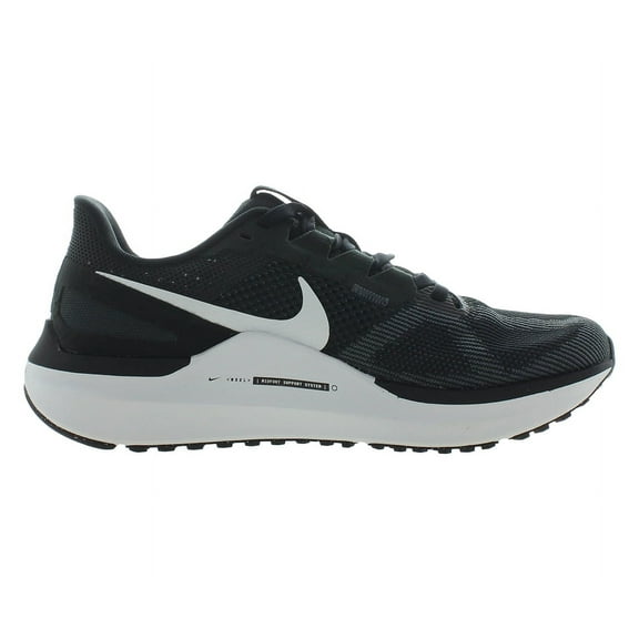 Nike Air Zoom Structure 25 Wide Unisex Shoes Size 8.5, Color: Black/White/Dk Smoke Grey