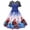 Blue 2, variant on BLTIBY 2024 Women's Christmas Dress Printed Xmas Pleated Swing Dresses Sleeveless Round Neck Lace Cocktail Prom Party Dress Fashion Outfits Black M