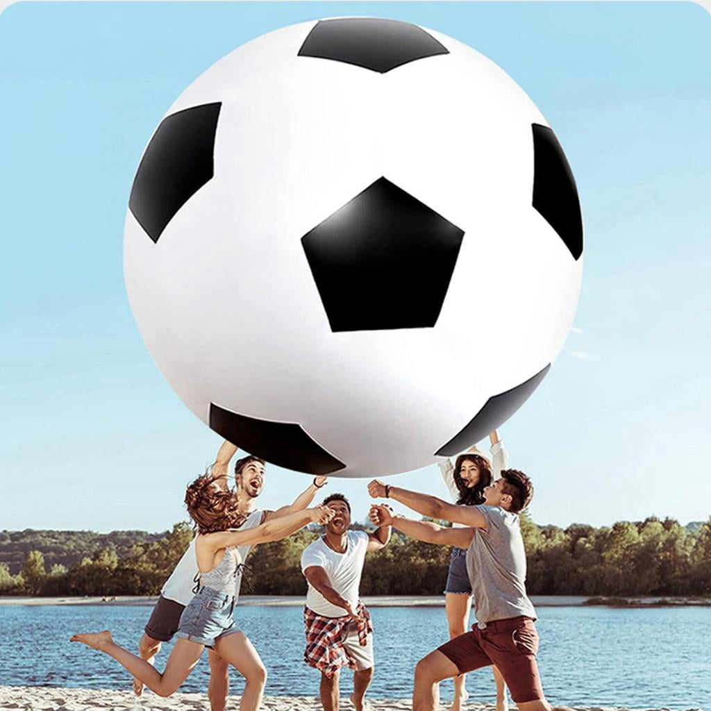 Large Colorful Football Sports Training Outdoor Game Beach Elastics Ball for Swimming Carnivals Event