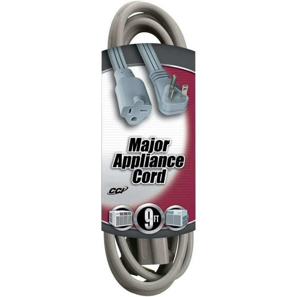 Southwire 03537 12/3 9Foot Appliance/ Air Conditioning Cord, Gray, HEAVY DUTY 12 gauge, three