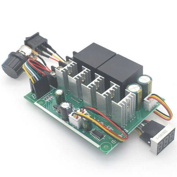 DC Motor PWM Speed Controller with Digital Display Adjustable 0-100% Drive Module Input MAX60A 12V 24V,1 * DC Motor PWM Speed Controller