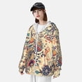 thumbnail image 3 of Fotbe Floral With Birds And Fantasy Flowers Chaqueta con Protección Solar UPF 50+ para Hombre y Mujer, Camisa con Capucha y Bolsillos-Small, 3 of 7