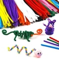 thumbnail image 5 of Sinyiin 100 Pcs Pipe Cleaners Pom Poms Craft Wiggle Finger Training Self Adhesive Assorted Colors Assorted Sizes for Art Craft, 5 of 21