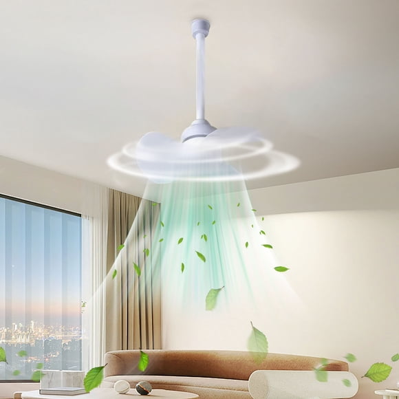 Roiihwy Ceiling Fans, Fandelier Ceiling Fan Quiet Operation, Suitable for Use in Rooms and Small Places, White