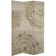 thumbnail image 7 of Oriental Furniture 6 Ft tall Double Sided Mandala on Oak Canvas Room Divider, 3 panel, 7 of 7