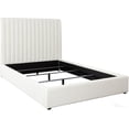 thumbnail image 4 of Diamond Sofa BROOKEQBEDIV 54 in. Brooke Boucle Bed with Vertical Channel Tuft, Ivory - Queen Size, 4 of 7