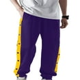 thumbnail image 1 of Men‘s Tear Away Pants  Basketball Pants Split Snap Button Sweatpants, 1 of 9